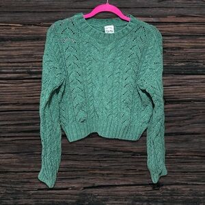 Hippie Rose Knit velour Crop Top